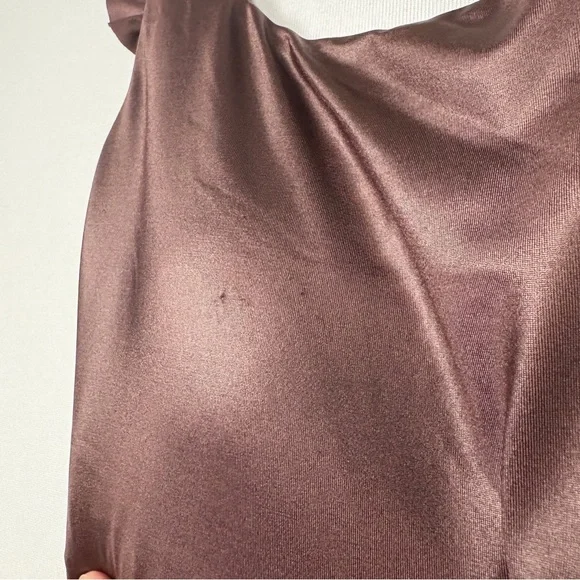 AGUA BENDITO | $255 Nicolette Bronzo 7335 Brown One Piece Swimsuit with Belt M - Picture 14 of 14